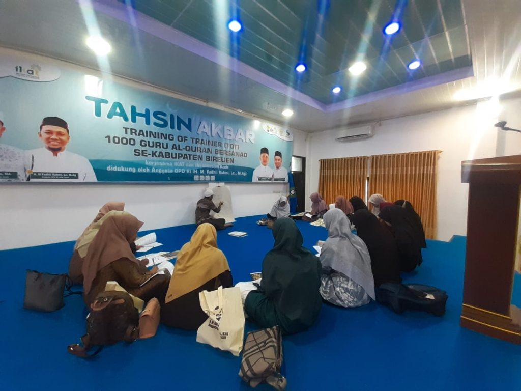 1.000 Guru Alquran di Kabupaten Bireuen Ikuti ToT Tahsin